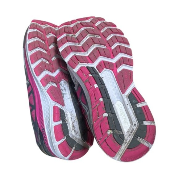 Saucony 6 5 Shoes Running Sneakers Athletic Workout Gym Run Pink Grey Activewear - Picture 6 of 10